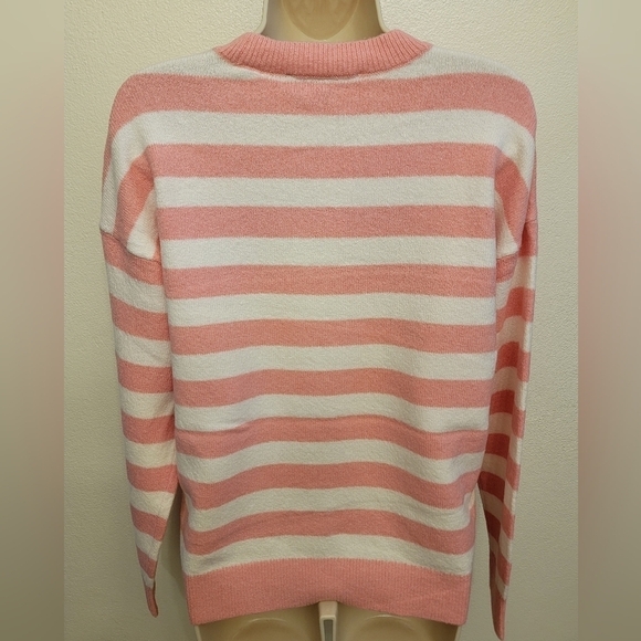 NWT Loft Striped Crewneck Sweater - Picture 5 of 5